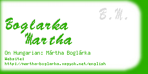 boglarka martha business card